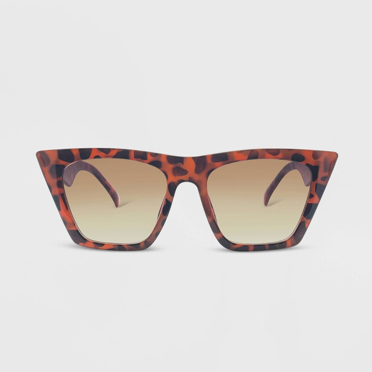 Women's Plastic Cateye Sunglasses - Wild Fable™ Brown/Tortoise Print | Target