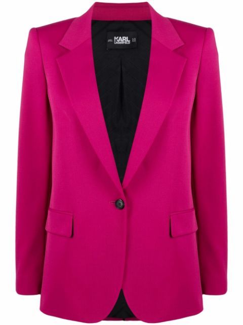 tailored single-button blazer | Farfetch (UK)
