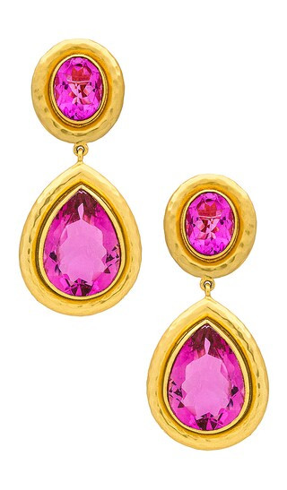 Santorini Earrings in Pink Quartz | Revolve Clothing (Global)