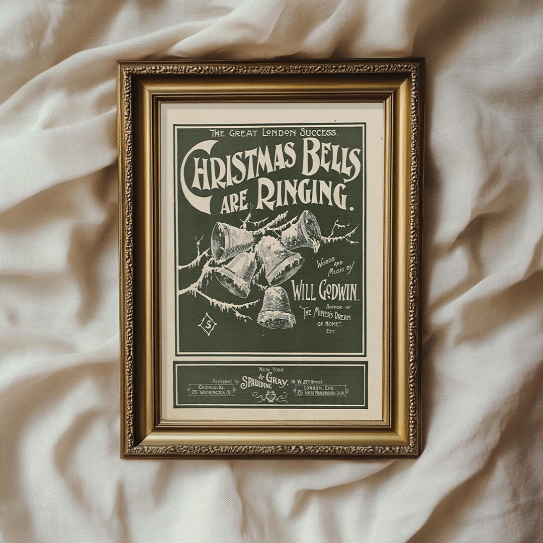 Dark Green Vintage Christmas Print Traditional Farmhouse Decor PRINTABLE No. 420 - Etsy | Etsy (US)