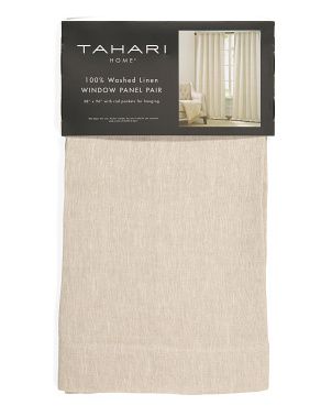 Set Of 2 Washed Linen Window Panels | Home Essentials | Marshalls | Marshalls