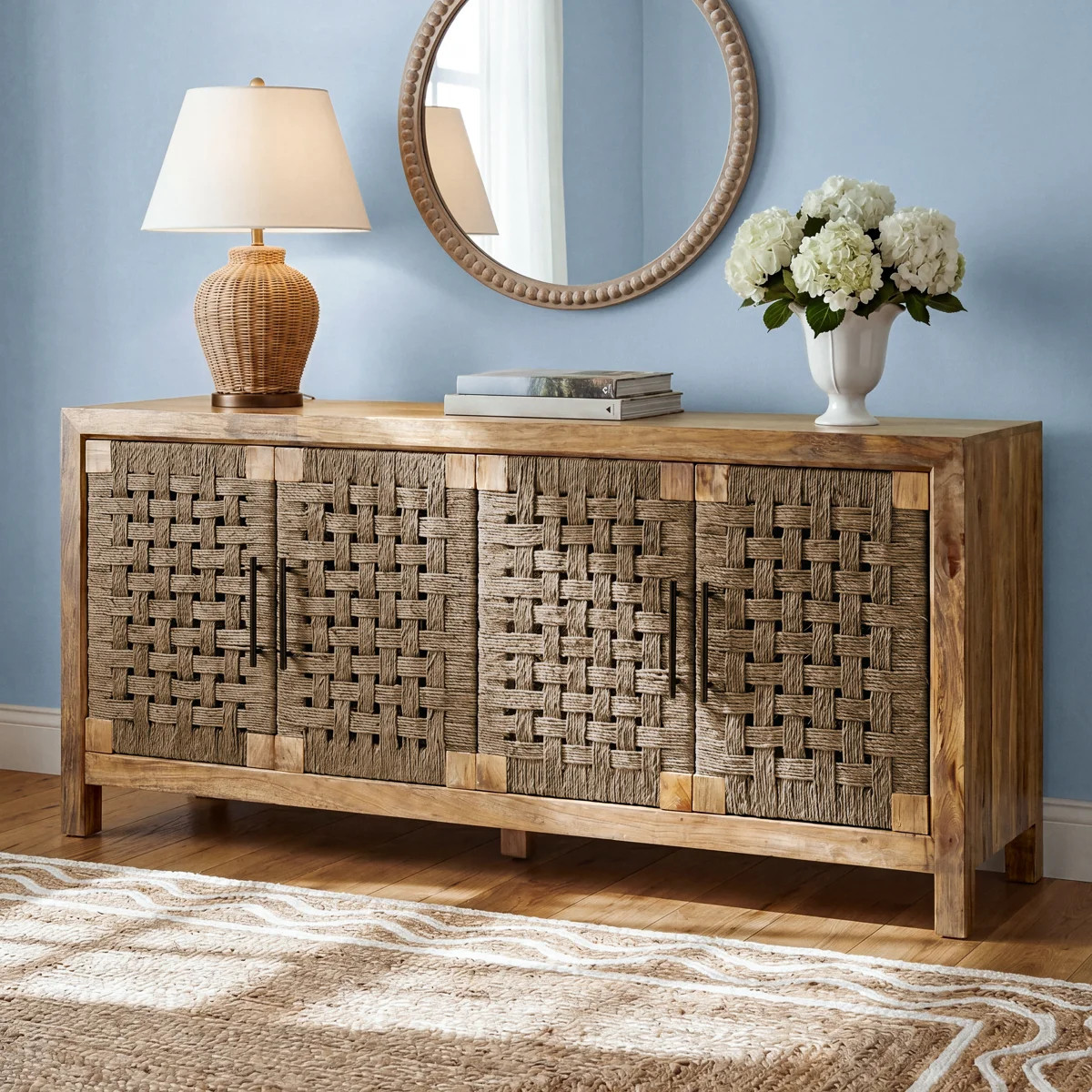 Wood Four Door Credenza | Wayfair North America