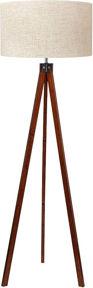LEPOWER Wood Tripod Floor Lamp, Mid Century Standing Lamp, Modern Design Studying Light for Livin... | Amazon (US)