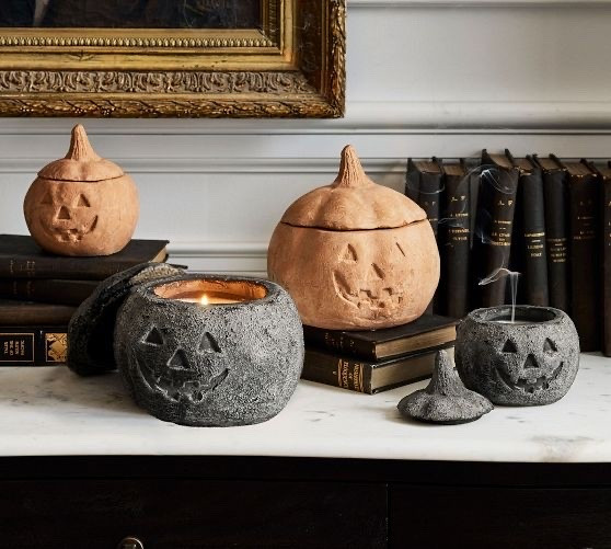 Terracotta Jack O'Lantern Candle - Autumn Amber

#LTKhome