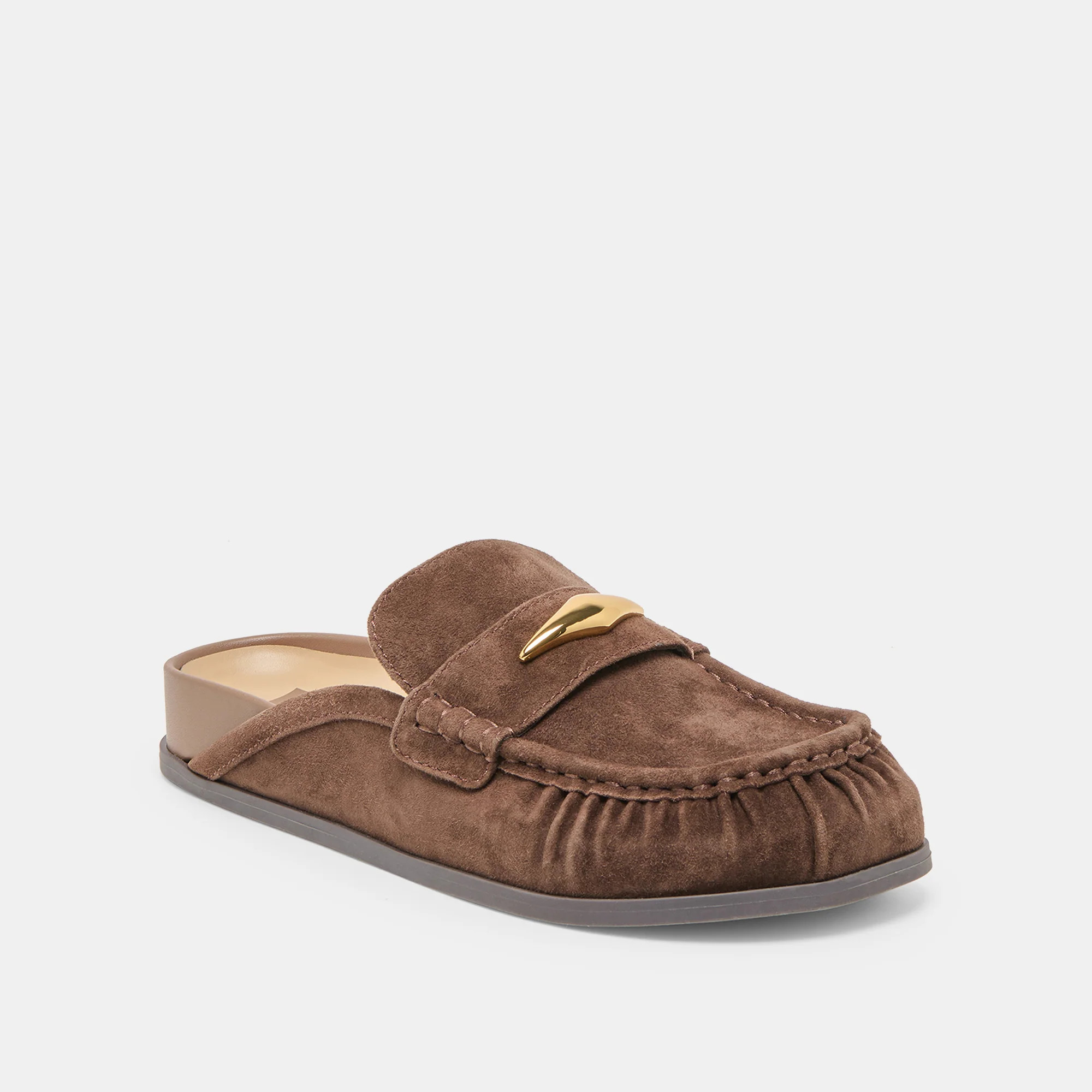 Jodero Dk Brown Suede Flats | Dolce Vita | DolceVita.com