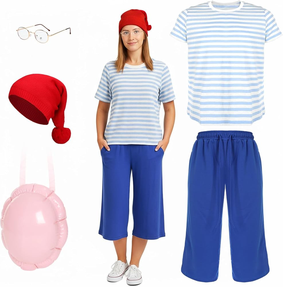 Chicingyou Funny Halloween Costume Cartoon Cos Hat and Glass Costume Set for Man Women Halloween ... | Amazon (US)