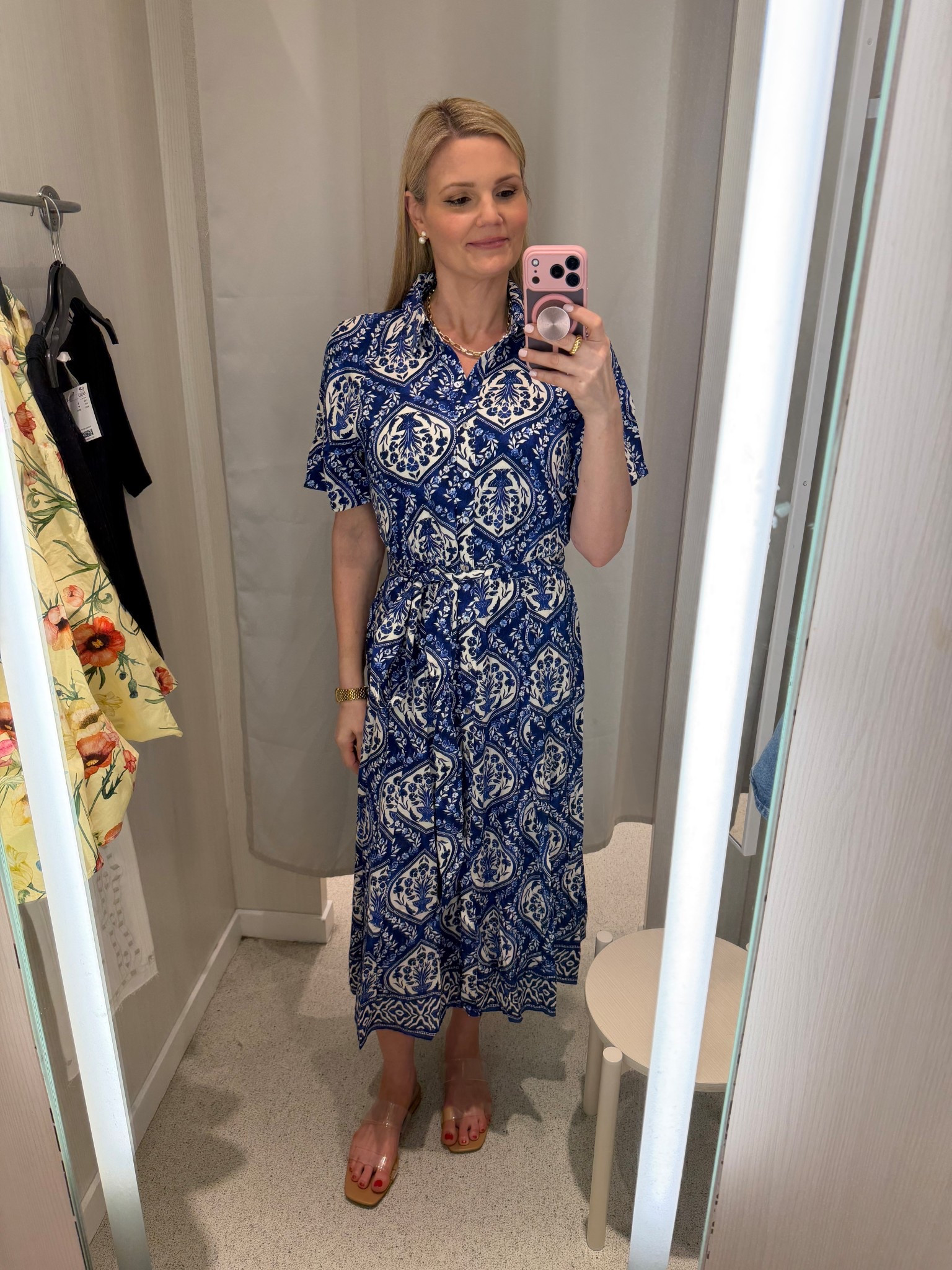 Tie-waist shirt maxi dress. H&M. Workwear. Vacation  

#LTKWorkwear #LTKgrwm #LTKootd