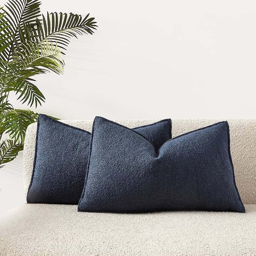 JUSPURBET 14x24 Pillow Covers Set of 2 Decorative Throw Pillow Covers Case for Couch Sofa Bed Sof... | Amazon (US)