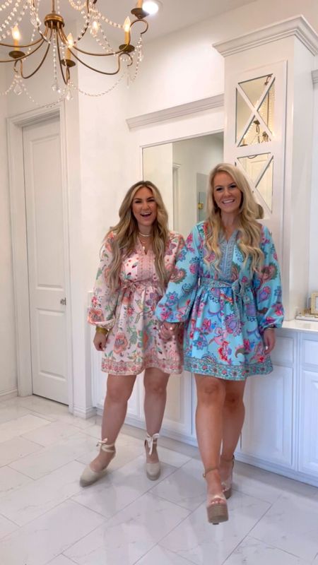 $17 dresses! Cristie is wearing a medium & Laura is in small!
Shein 
Wedding guest dress 
Floral dress 
Zimmerman dupe 

#LTKunder50 #LTKstyletip #LTKwedding