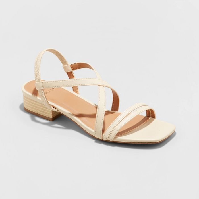 Women's Meadow Thin Strap Low Block Heel Sandals - A New Day™ | Target