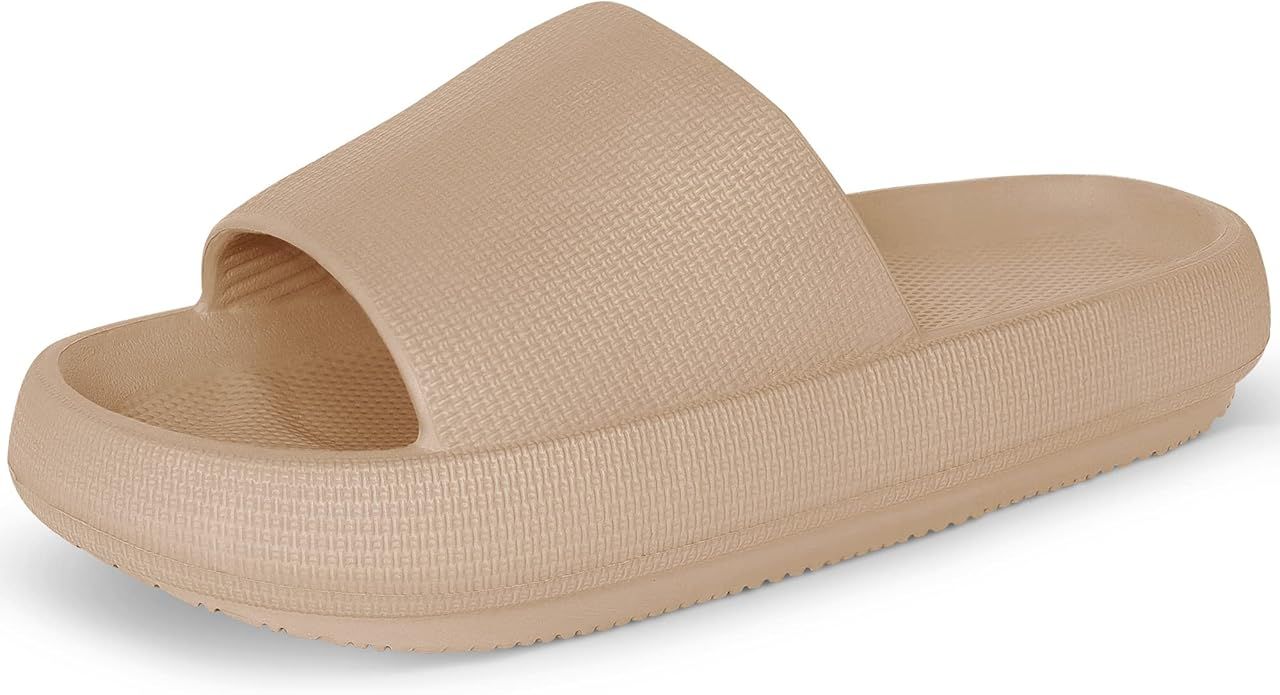 Athlefit Cloud Slippers Shower Shoes Bathroom Non-Slip Comfort Slides Cushion Thick Soft Platform... | Amazon (US)