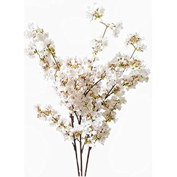 Ahvoler Artificial Cherry Blossom Branches Flowers Stems Silk Tall Fake Flower Arrangements for H... | Amazon (US)