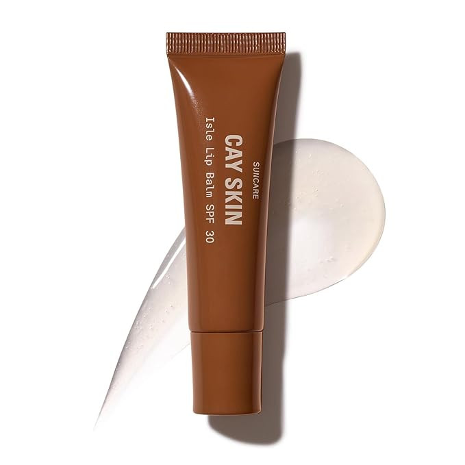 Cay Skin Isle Lip Balm SPF 30 – High Shine, Hydrating + Sheer Lip Gloss in Vanilla Brown Sugar ... | Amazon (US)