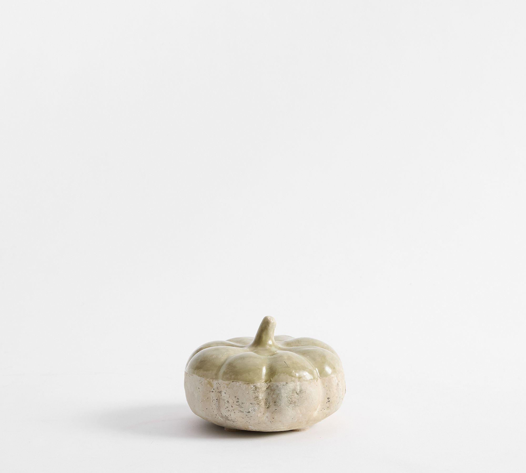 French Glaze Green Pumpkin, X-Small | Pottery Barn (US)