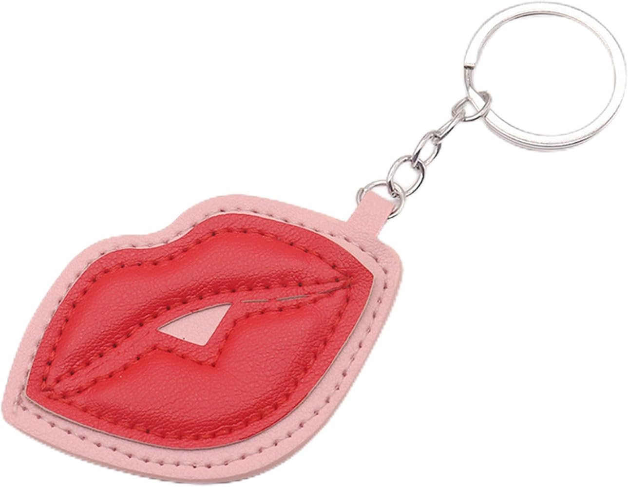 Red Lip Keychain for Women, Fashion Red Bag Charm for Handbags Bag Accessories Charms PU Key Char... | Amazon (US)