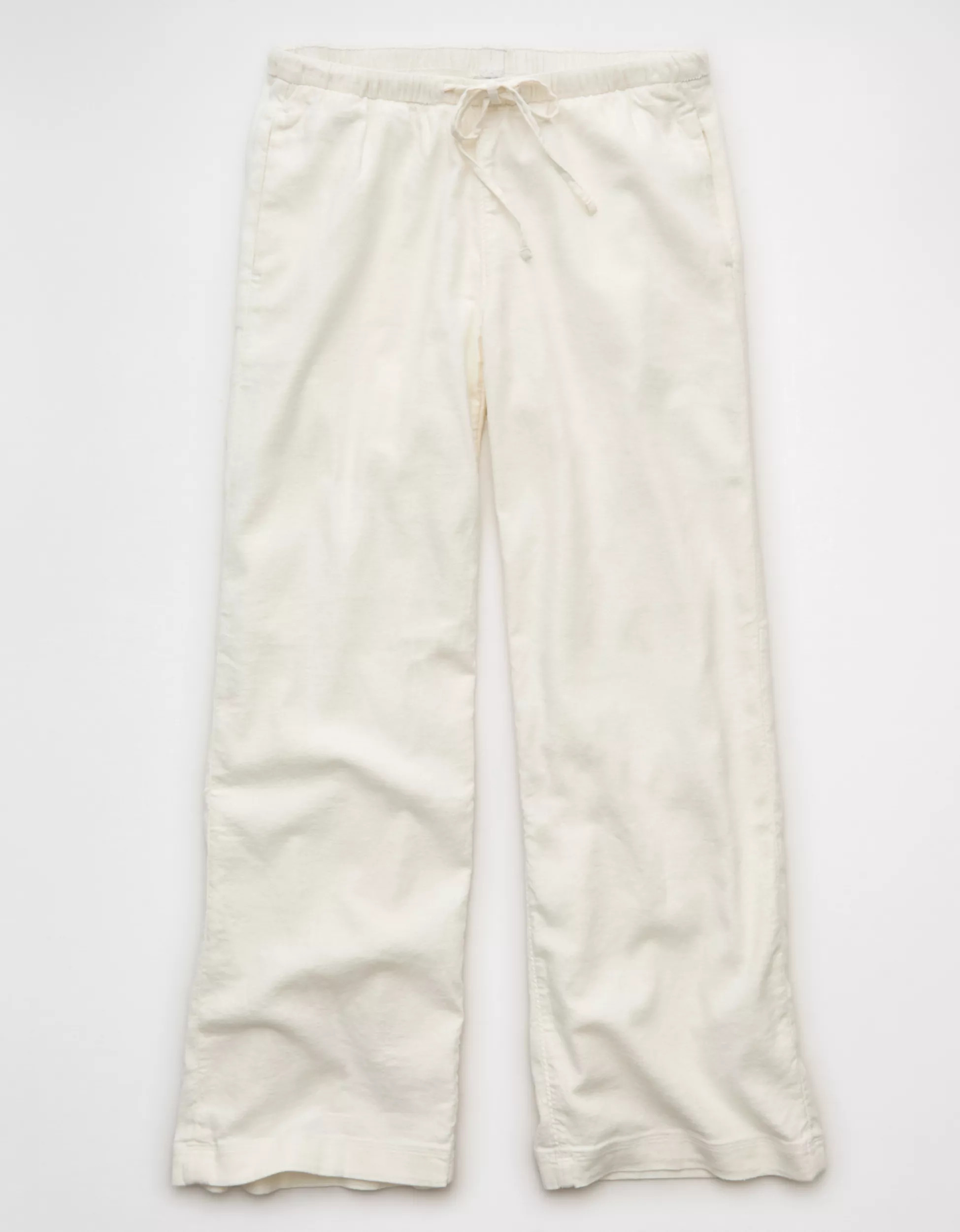 AE Stretch Low-Rise Linen-Blend Pull-On Pant | American Eagle Outfitters (US & CA)