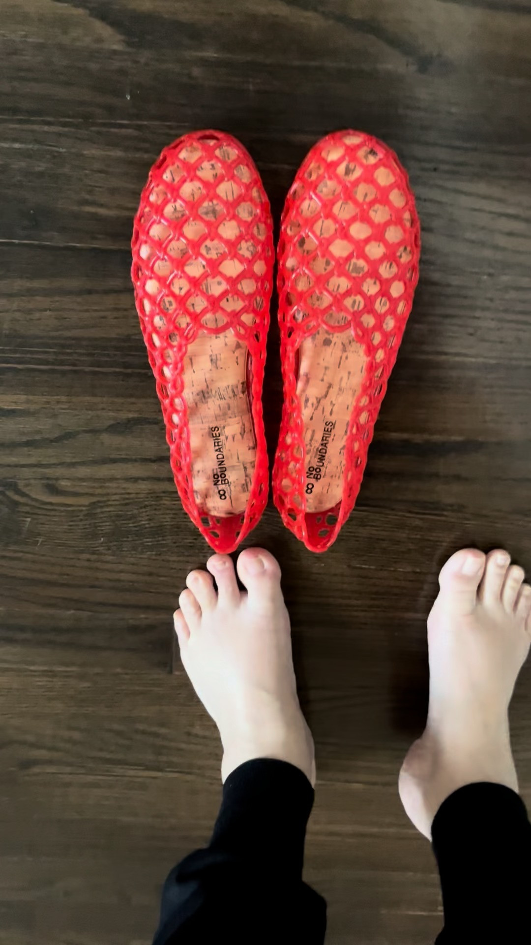 I can't wait to wear these new red jelly flats with a linen matching set. They are very comfy and so on-trend and cute. Also, I don't think the sole is real cork like I stated in the video but at least it's not the same jelly plastic so your feet shouldn't sweat too bad.

I'm wearing a roomy size 8 and am happy with the fit. 

 #LTKvlog #LTKSeasonal #LTKSaleAlert