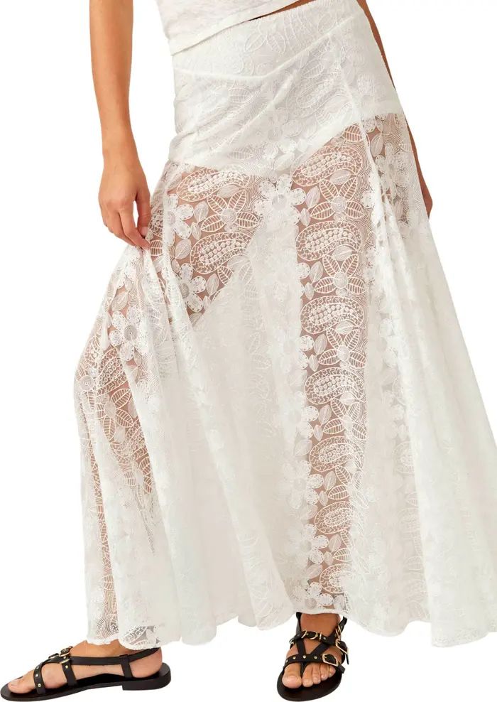 Free People Beat of the Moment Floral Embroidery Maxi Skirt | Nordstrom | Nordstrom