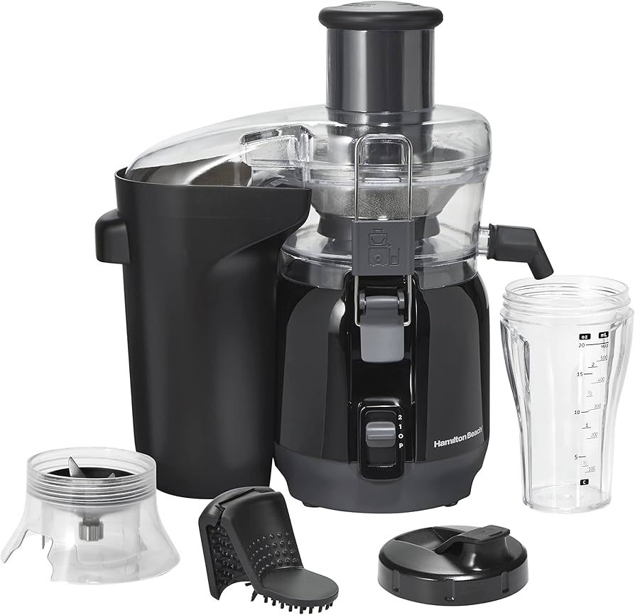Hamilton Beach Juice & Blend 2-in-1 Juicer Machine and 20 oz. Blender, Big Mouth Large 3” Feed ... | Amazon (US)