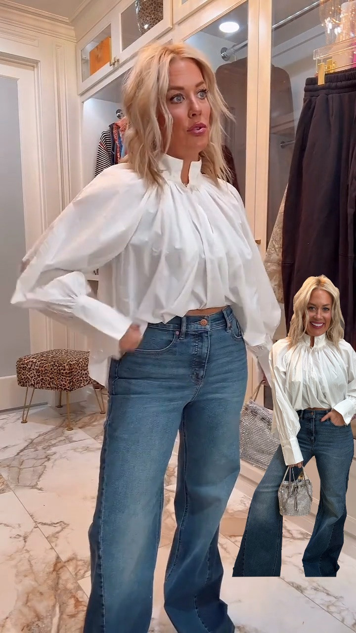 This outfit looks so expensive but it’s Walmart , top size small/ jeans size 6