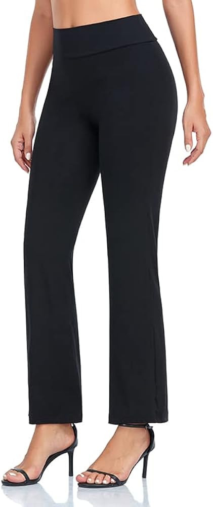 Womens Yoga Pants, High Waisted Black Yoga Pants for Women, Straight Leggings Loose Comfy Modal R... | Amazon (US)