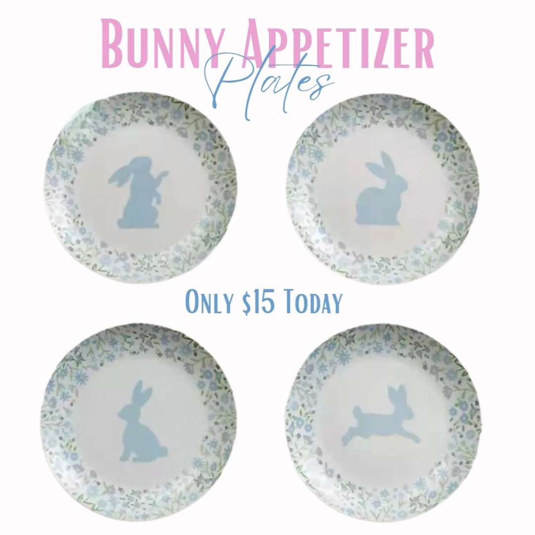 BLUE BUNNY APPETIZER PLATES
🤍
These are adorable and do ship to your home! *A lot of stuff from Kirklands doesn’t ship for some reason.

#LTKSeasonal #LTKfamily #LTKhome