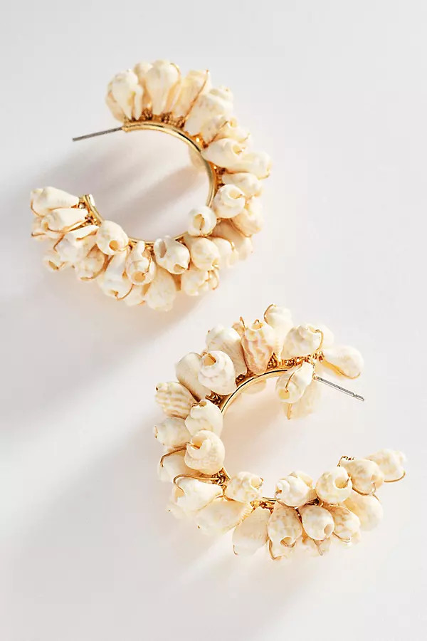 Drippy Pearl Hoop Earrings | Anthropologie (US)