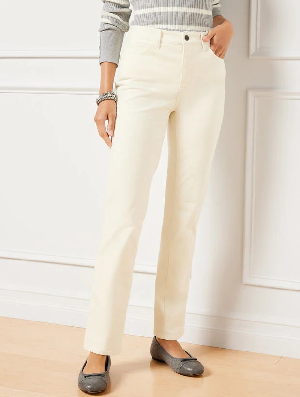 Velveteen Straight Leg Pants | Talbots