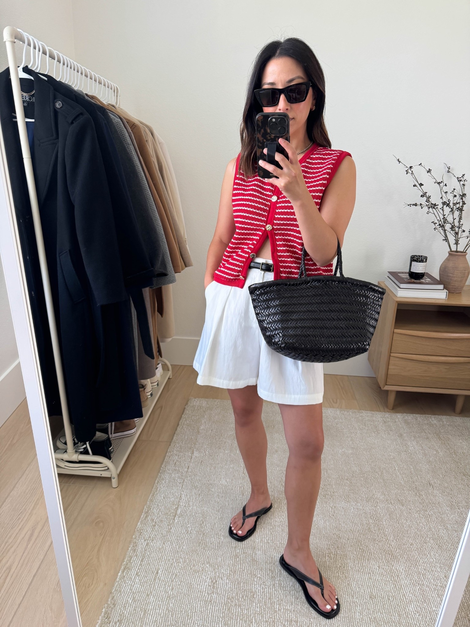 Zara outfits that are actually petite-friendly. This knit vest/tank is so cute! I'm wearing a small and I like the roomy fit. These trouser shorts are from my last haul but I love the longer length and how they elevate any outfit. 

Zara knit tank small
Zara trouser shorts small
Everlane sandals 5
Dragon Diffusion triple jump small
YSL Sunglasses
J.Crew earrings
Dorsey James necklace 15"
J.Crew belt

#LTKPetite #LTKStyleTip #LTKShoeCrush