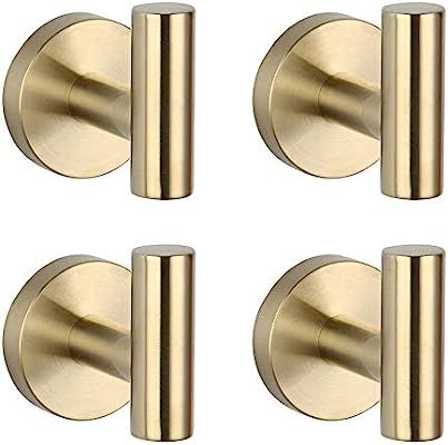 GERZWY SUS 304 Stainless Steel Bath Coat Hook Towel/Robe Clothes Hook for Bathroom Kitchen Modern... | Amazon (US)