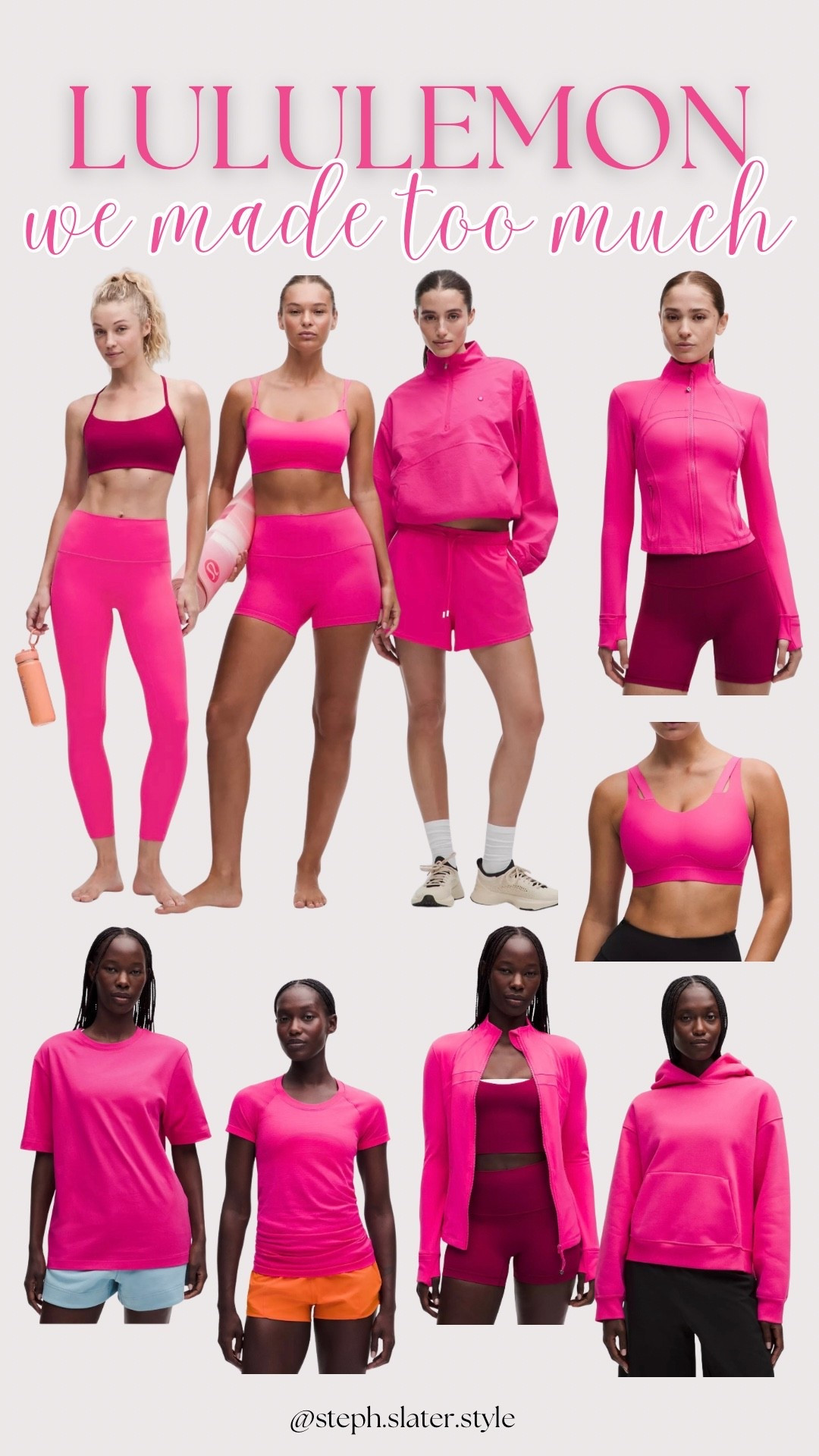 How pretty is this pink?!? New round of Lululemon on sale today.