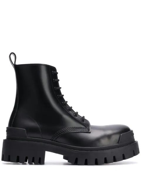 Balenciaga Military Style Ankle Boots - Farfetch | Farfetch Global