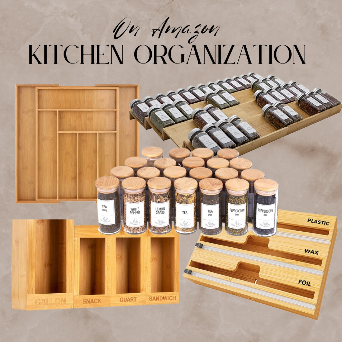 Drawer organizers all from Amazon! I love clean and aesthetic kitchen cabinet interiors.

#LTKhome #LTKGiftGuide #LTKHoliday