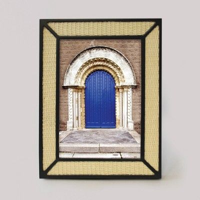 5" x 7" Wood Overlay Frame with Woven Bamboo Neutral - Opalhouse™ | Target