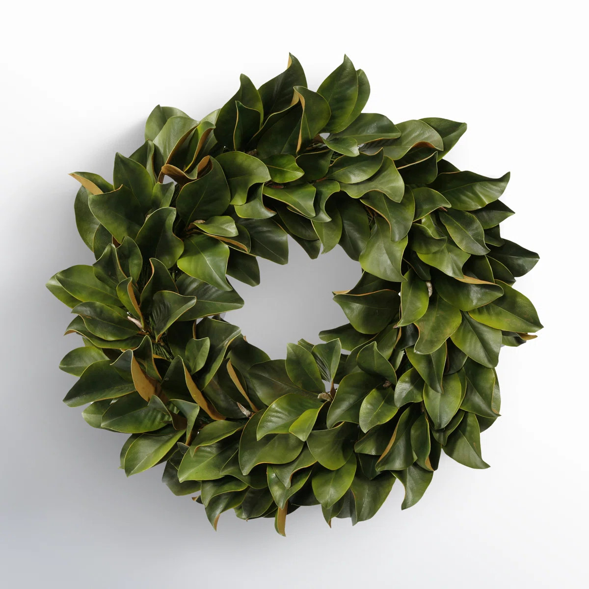 Faux Magnolia Polyester Wreath | Wayfair North America