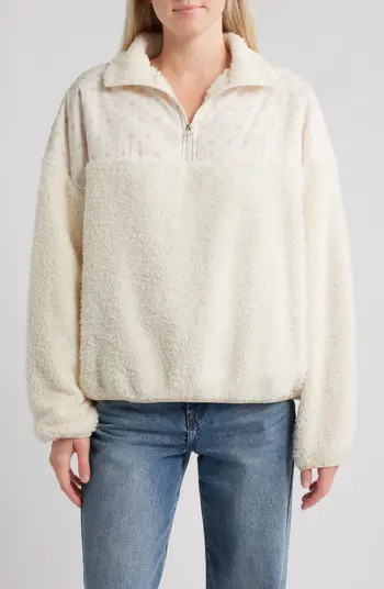 Garden Confetti Half Zip Fleece Sweatshirt | Nordstrom