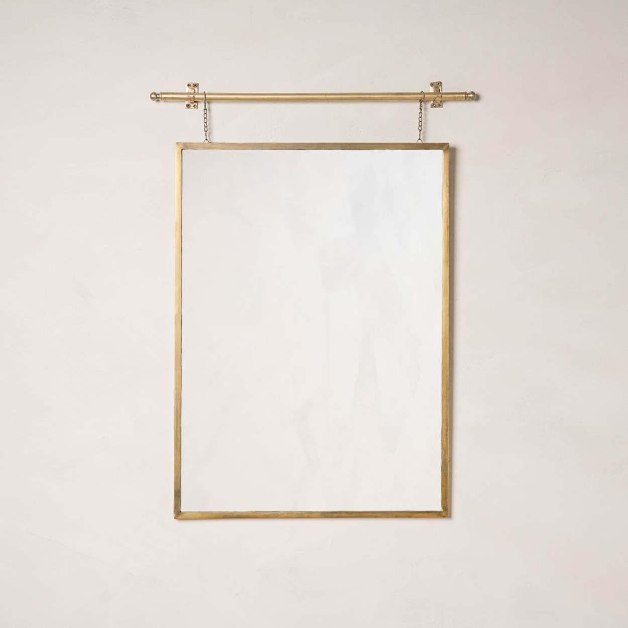 Colleen Brass Rail Wall Mirror | Magnolia