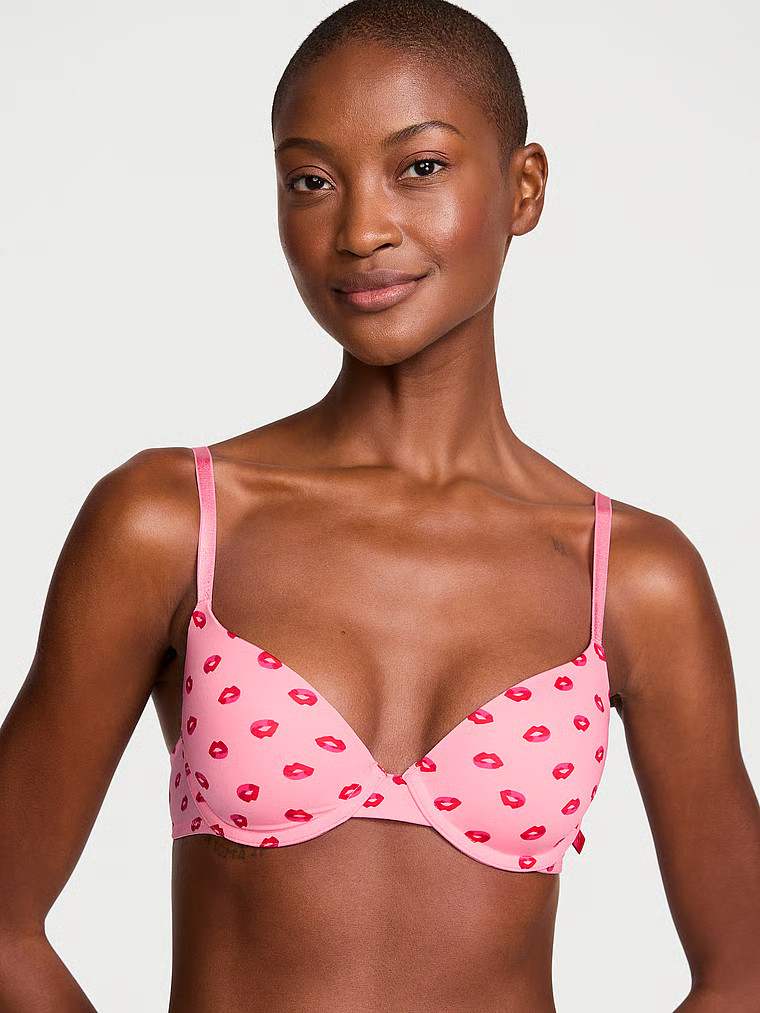 Buy Sexy Tee Smooth Lightly Lined Demi Bra, Pink Hope Lips - Order Bras online - Victoria's Secre... | Victoria's Secret (US / CA )