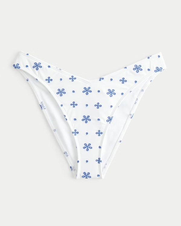 High-Leg V-Front Cheeky Bikini Bottom | Hollister (US)
