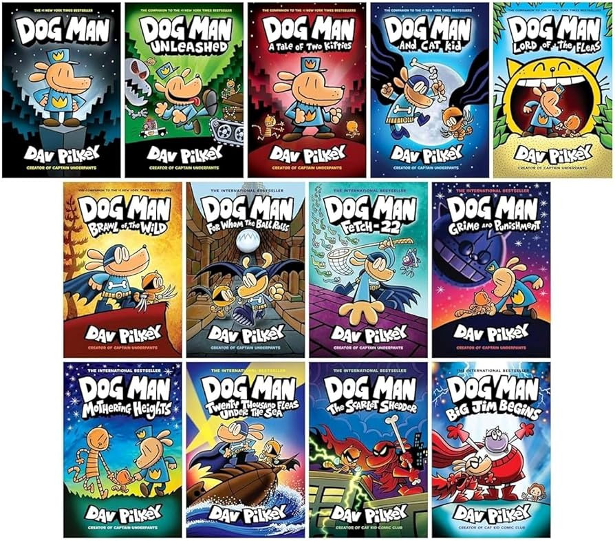Dog Man Series 1-13 Complete Books Set by Dav Pilkey - Enjoy Epic Adventures with Dog Man | Amazon (US)