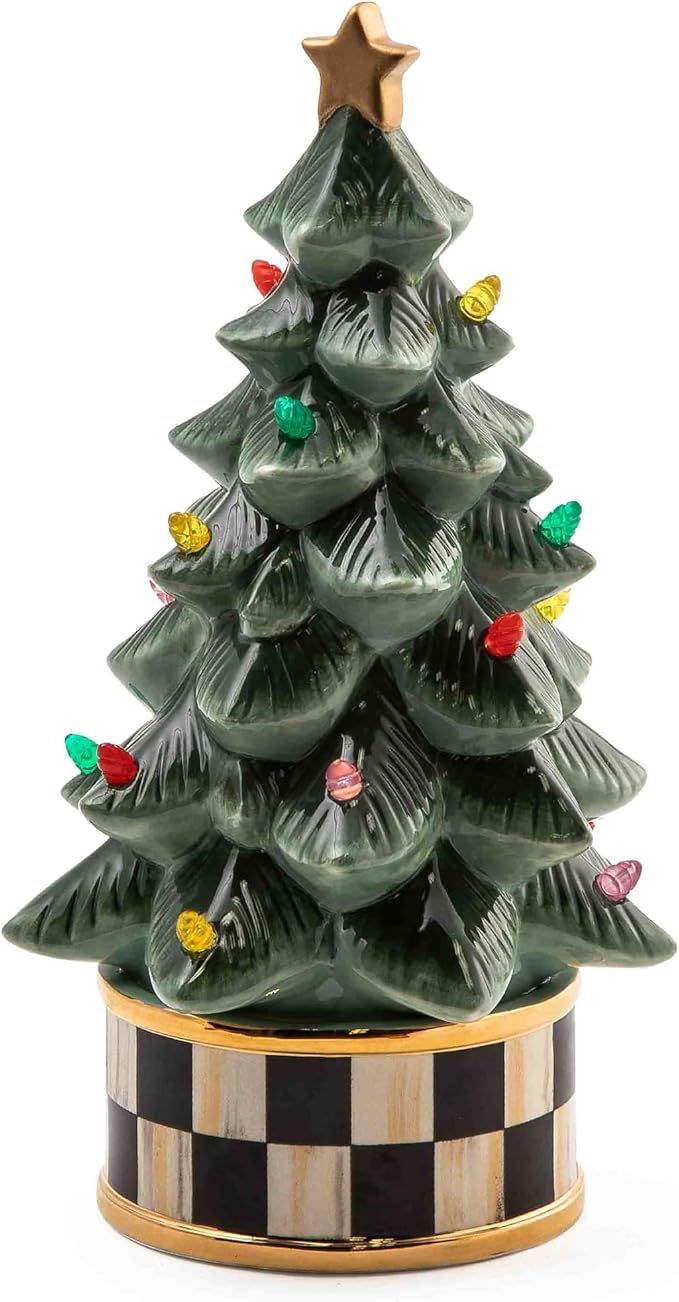 MACKENZIE-CHILDS Granny Kitsch Illuminated Retro Tree, Christmas Indoor Home Decor, Holiday-Villa... | Amazon (US)