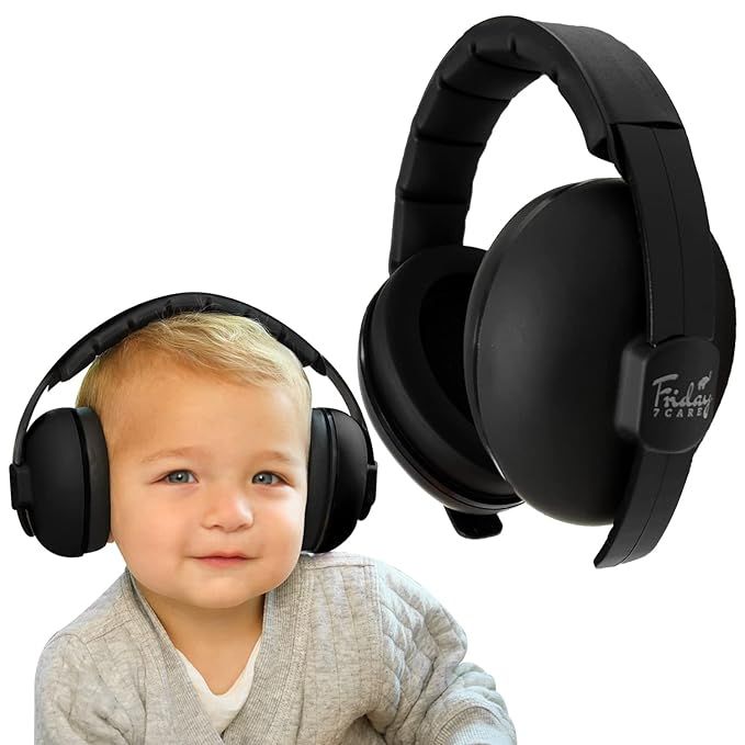 Baby Headphones - Baby Ear Protection | Baby Noise Cancelling Headphones for Ages 0-24 Months, Bl... | Amazon (US)