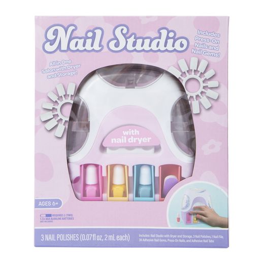 Nail Studio Kit With Dryer, Press-On Nails & Polish | Five Below