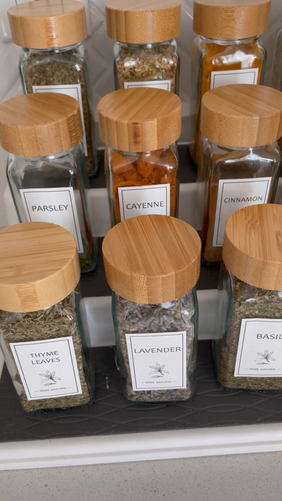 Matching spice jars for kitchen organization 

#LTKhome #LTKstyletip #LTKFind
