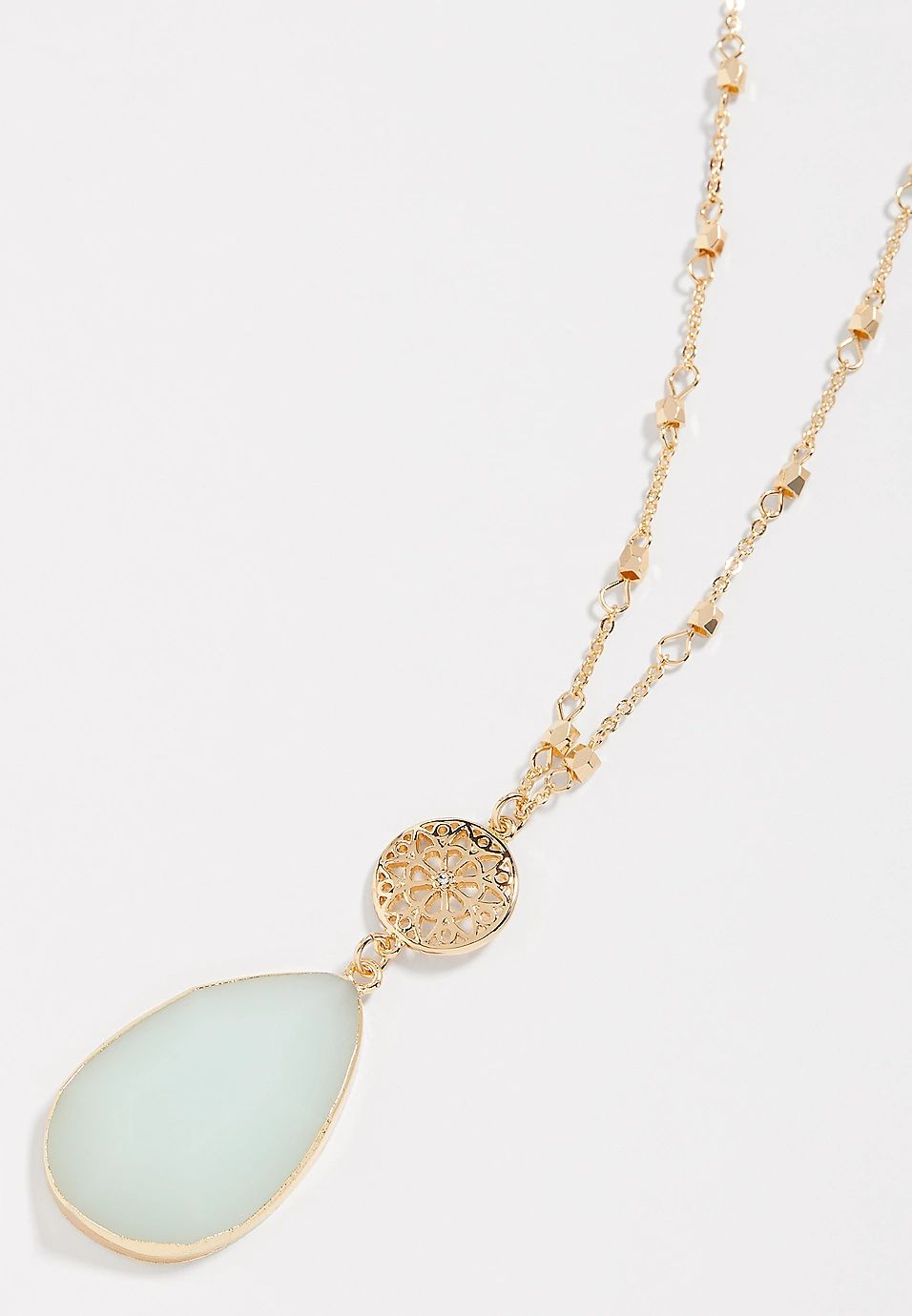Green Stone Pendant Necklace | Maurices