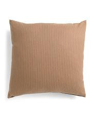 24x24 Wool Blend Mcinnis Pinstripe Oversized Luxury Pillow | TJ Maxx