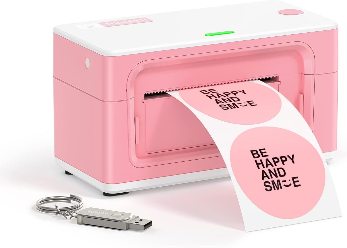MUNBYN Pink Shipping Label Printer, [Upgraded 2.0] USB Label Printer Maker for Shipping Packages ... | Amazon (US)