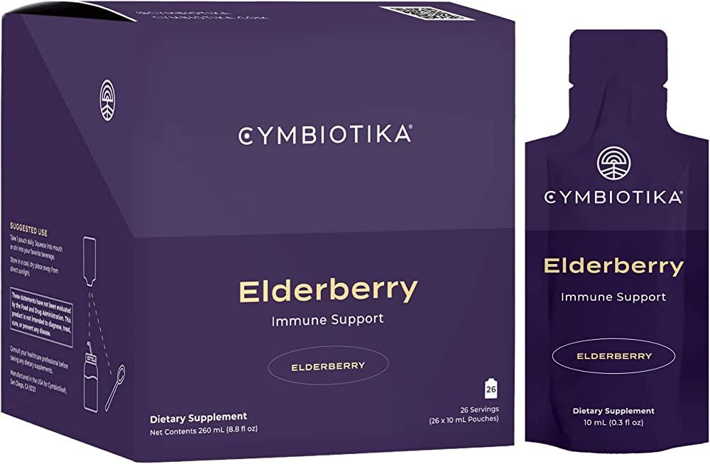 CYMBIOTIKA Elderberry Boost Supplement with Vitamin E, Zinc & Organic Elderberry, Immune Support ... | Amazon (US)