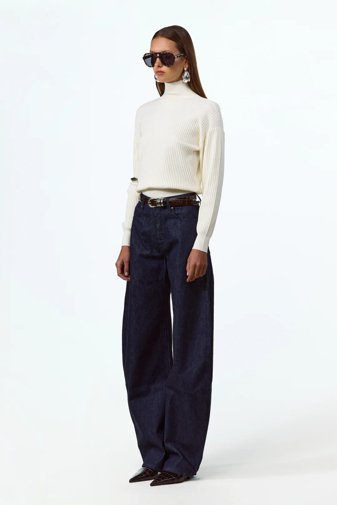 The Barrel Jean (Dark Indigo) | SAME