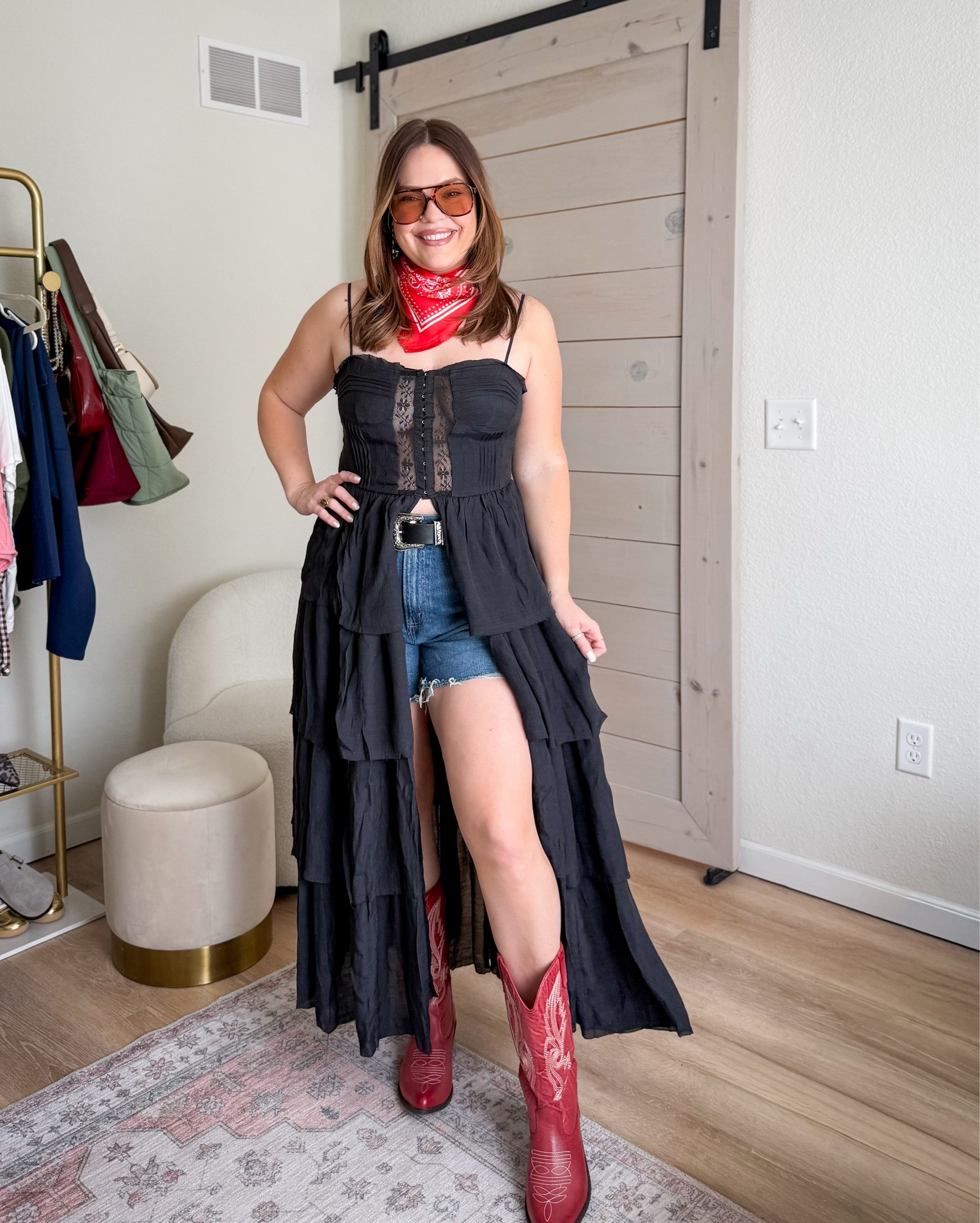 Western outfit from Vici on sale with code KELSIE35

True to size in all- 31 in shorts and large in shirt/dress 

#LTKootd #LTKSaleAlert #LTKSpringSale